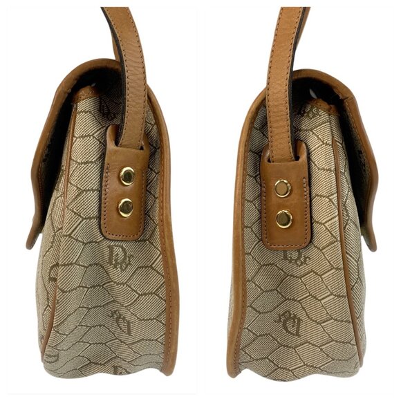 CHRISTIAN DIOR Vintage Brown Leather Shoulder Bag - Picture 9 of 10